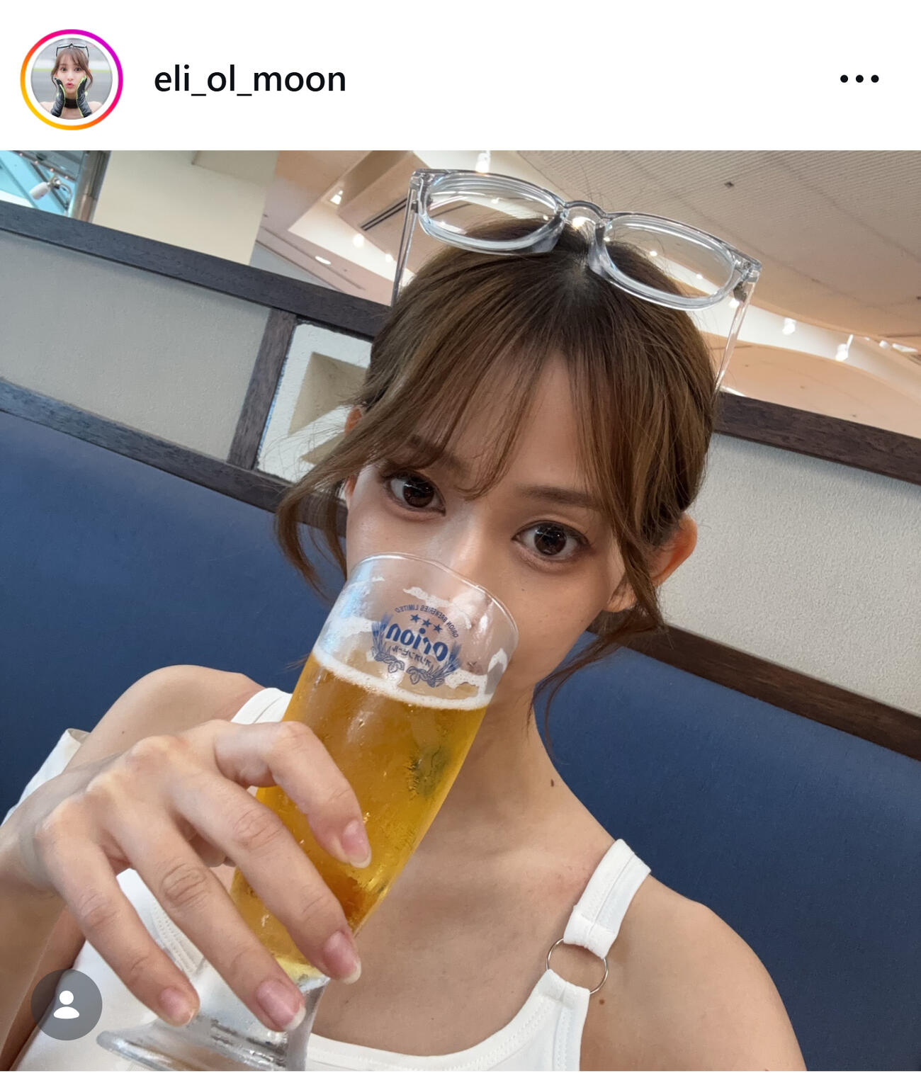 ビキニ姿を公開した河村澪（河村澪のインスタグラムから）
