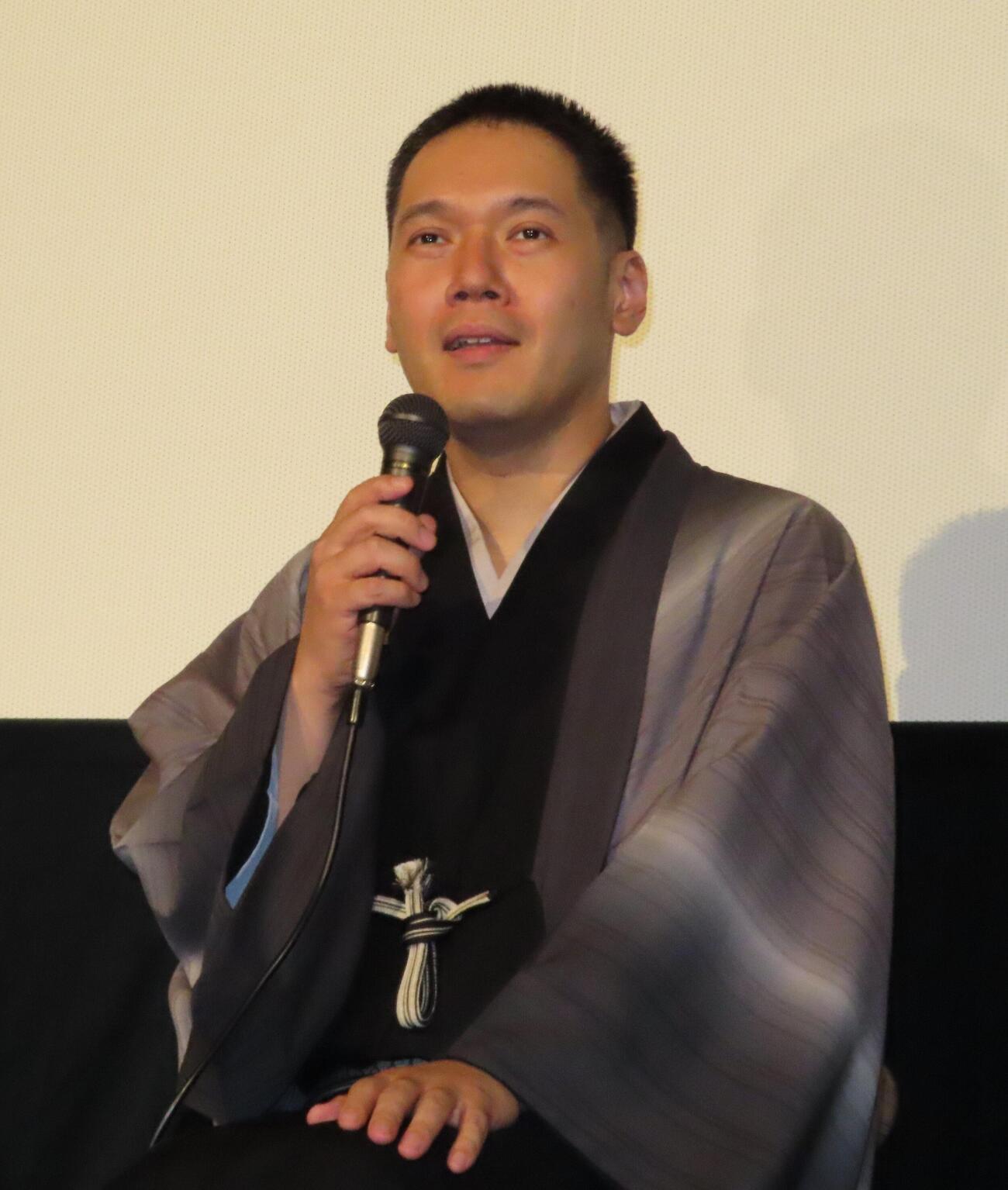 「モンキービジネスおさるのジョージ著者の大冒険」公開記念特別イベントに登壇した神田伯山