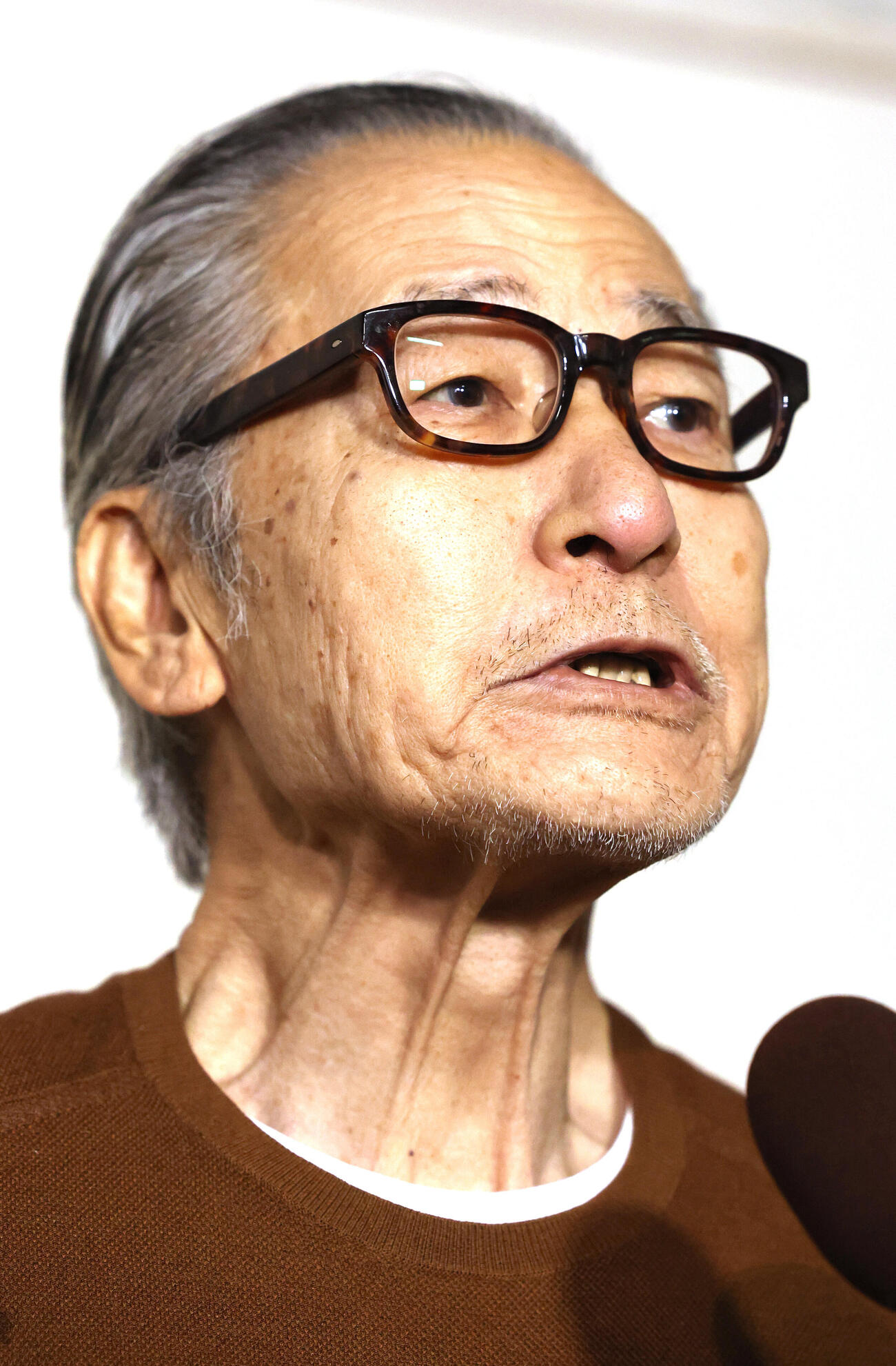 公表していた前立腺がんの病状について語る大竹まこと（撮影・水谷安孝）