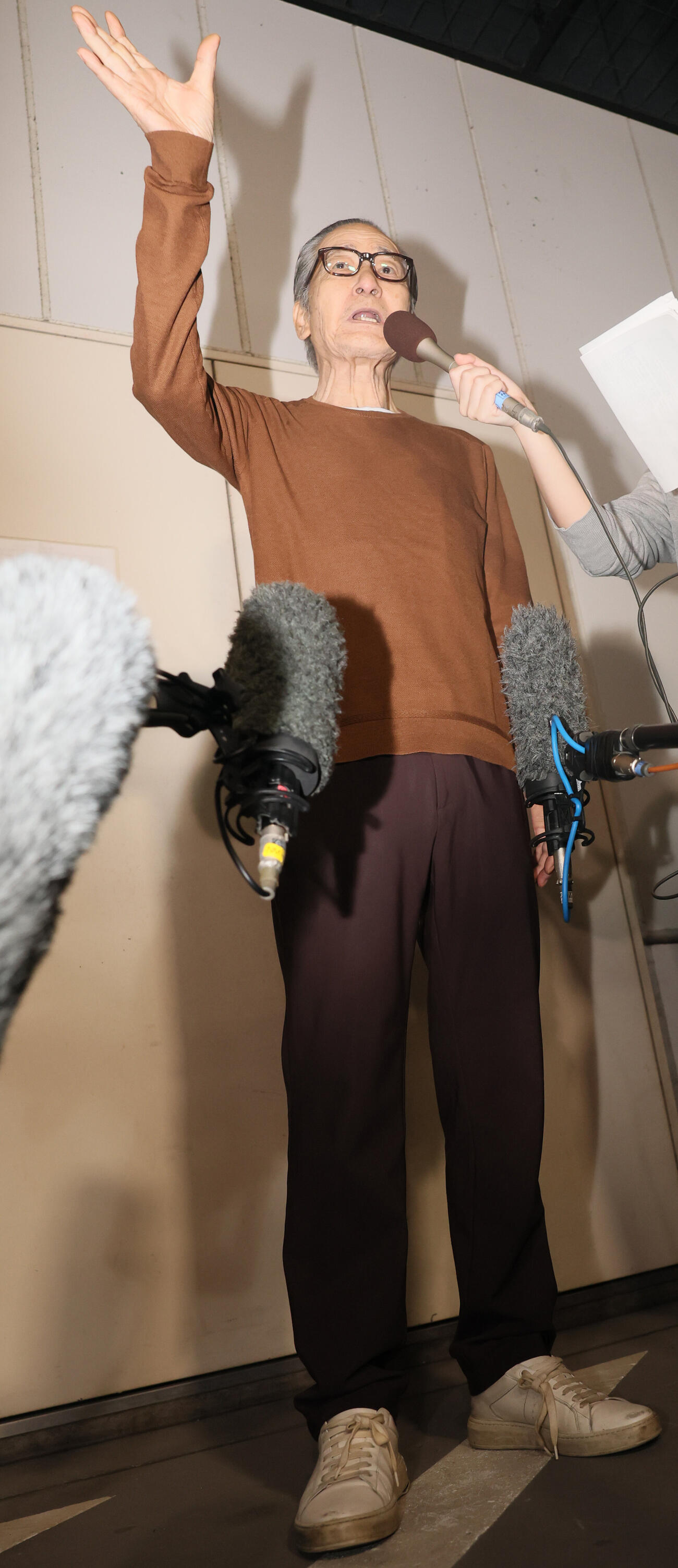 公表していた前立腺がんの病状について語る大竹まこと（撮影・水谷安孝）