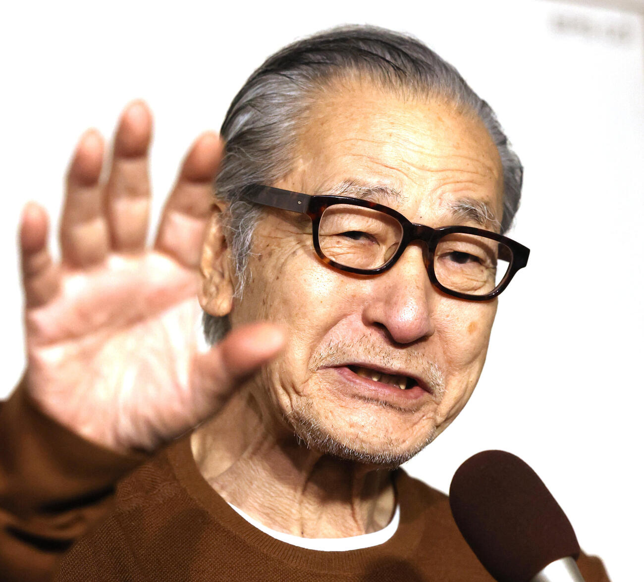 公表していた前立腺がんの病状について語る大竹まこと（撮影・水谷安孝）