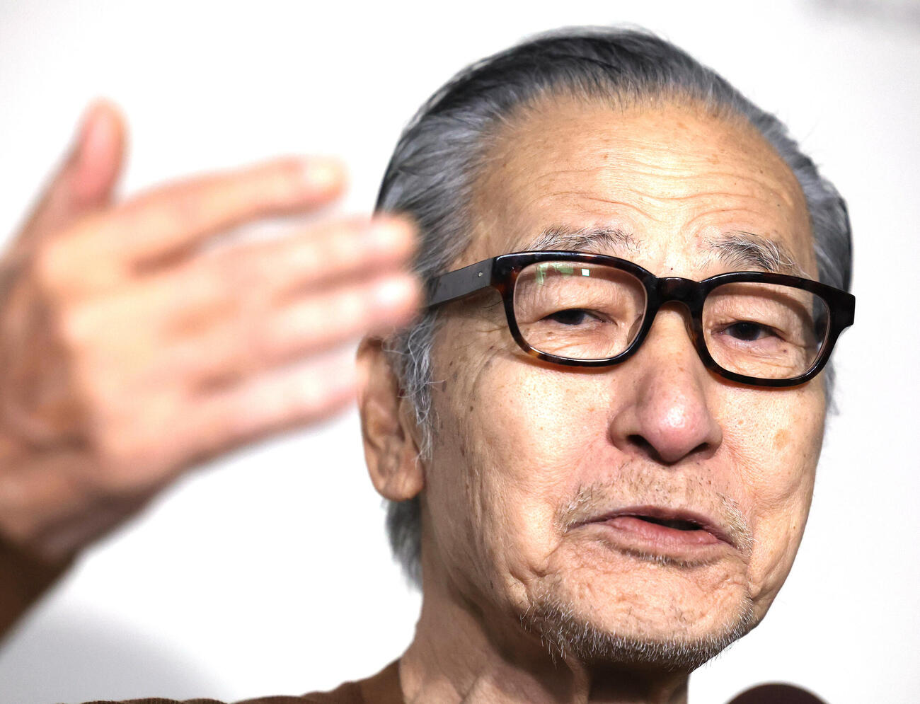 公表していた前立腺がんの病状について語る大竹まこと（撮影・水谷安孝）