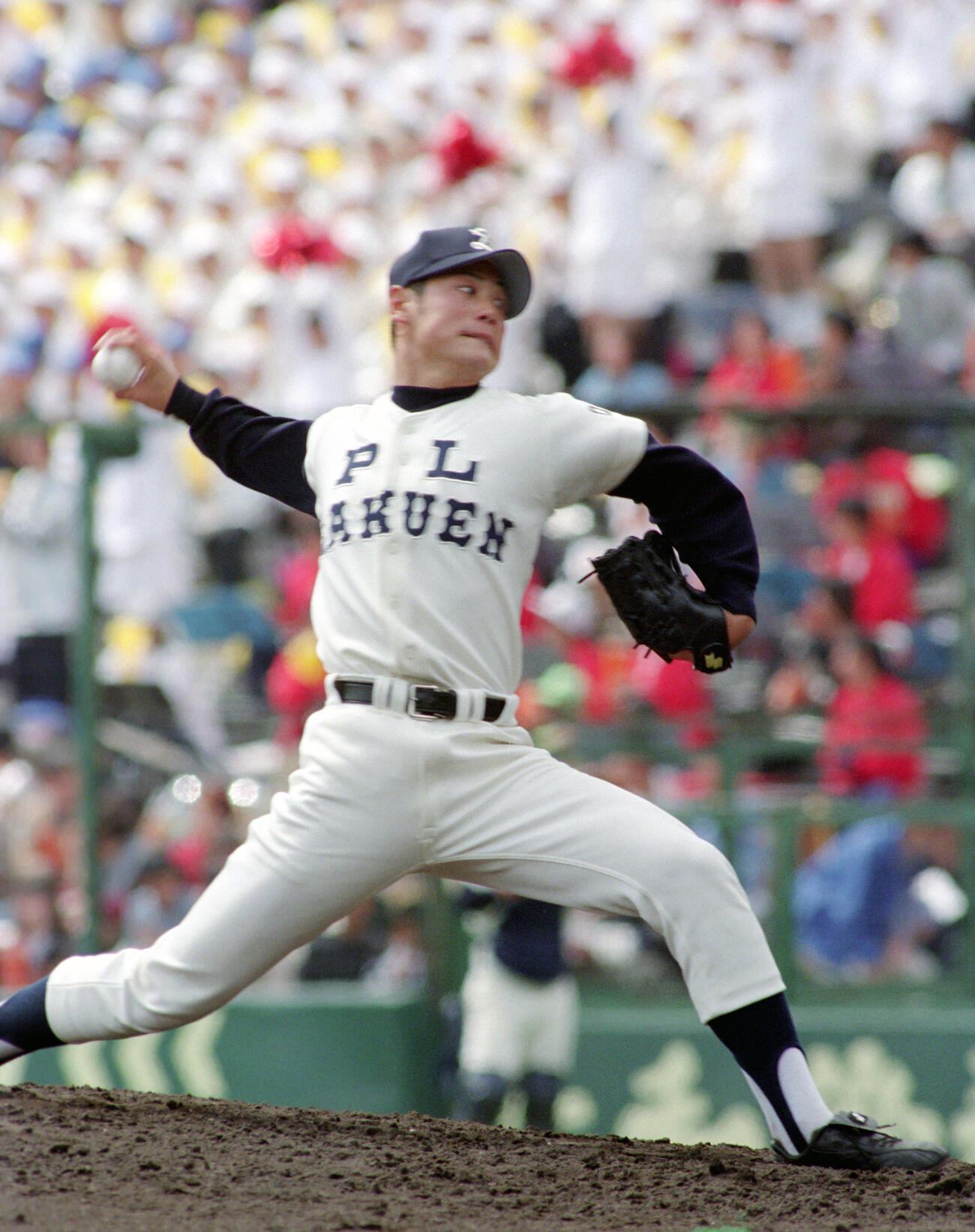 PL学園時代の上重聡アナ(98年4月7日撮影)
