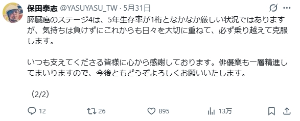 保田泰志のXから