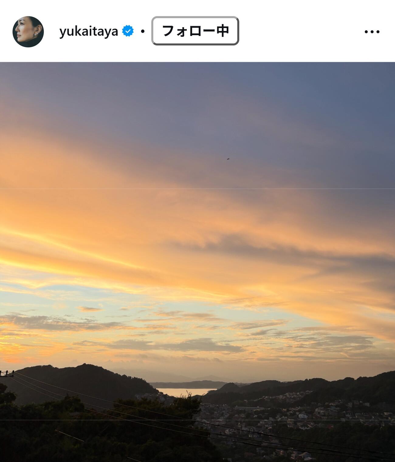 板谷由夏のインスタグラムから