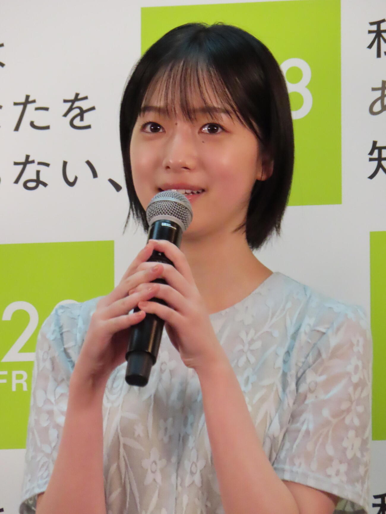 映画「私はあなたを知らない、」公開直前大ヒット祈願イベントに登壇した早瀬憩（撮影・鎌田良美）