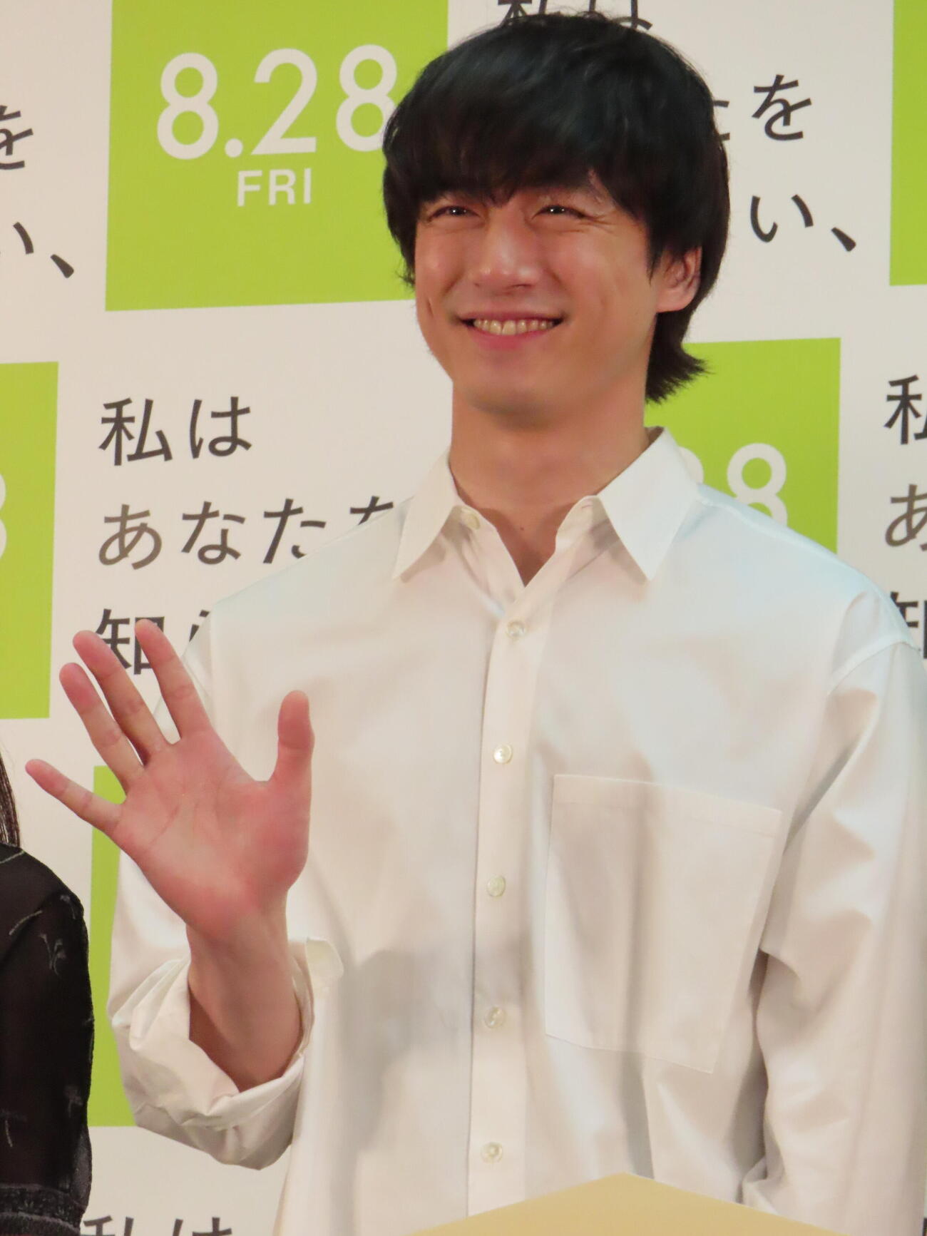 映画「私はあなたを知らない、」公開直前大ヒット祈願イベントに登壇した坂口健太郎（撮影・鎌田良美）
