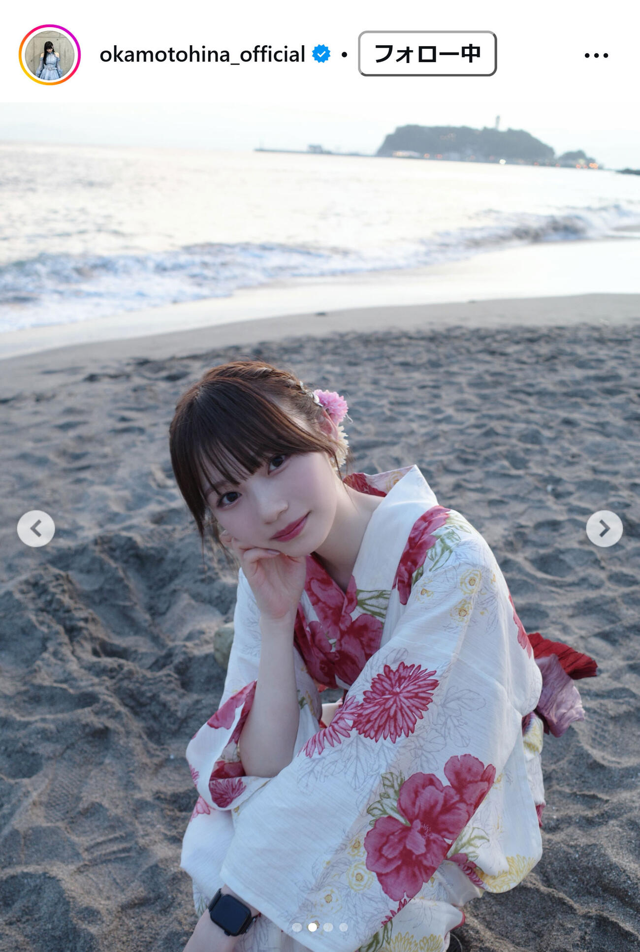 岡本姫奈のインスタグラムから