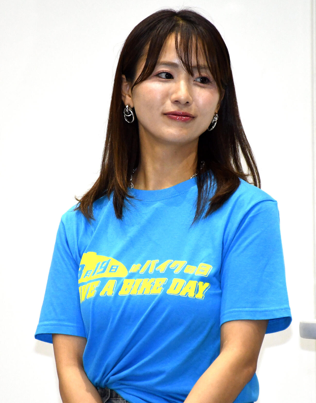 「8月19日はバイクの日　HAVE A BIKE DAY」のトークショーに出演した平嶋夏海（撮影・大友陽平）