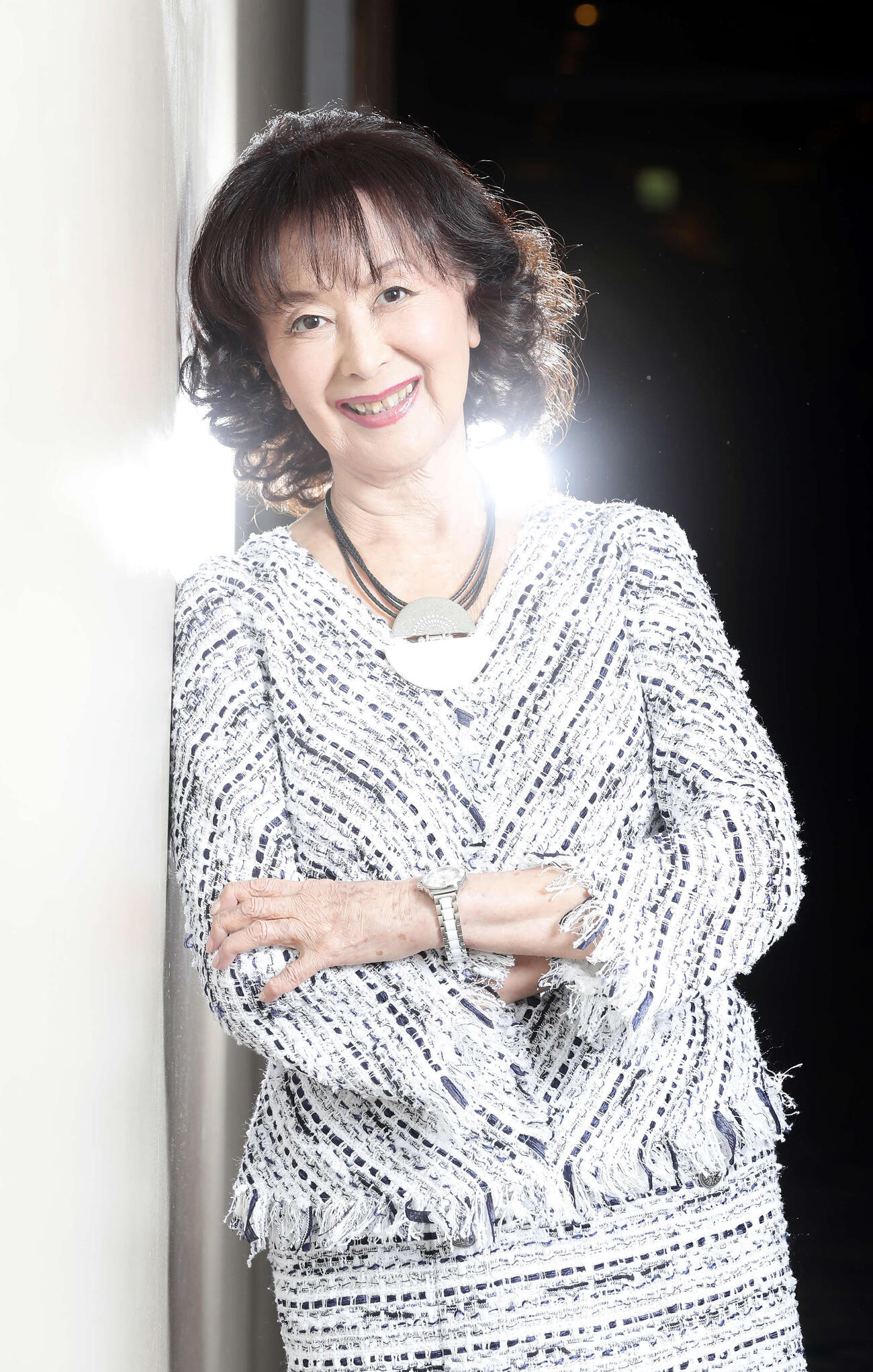 優しい笑顔を見せる岸恵子（19年1月撮影）