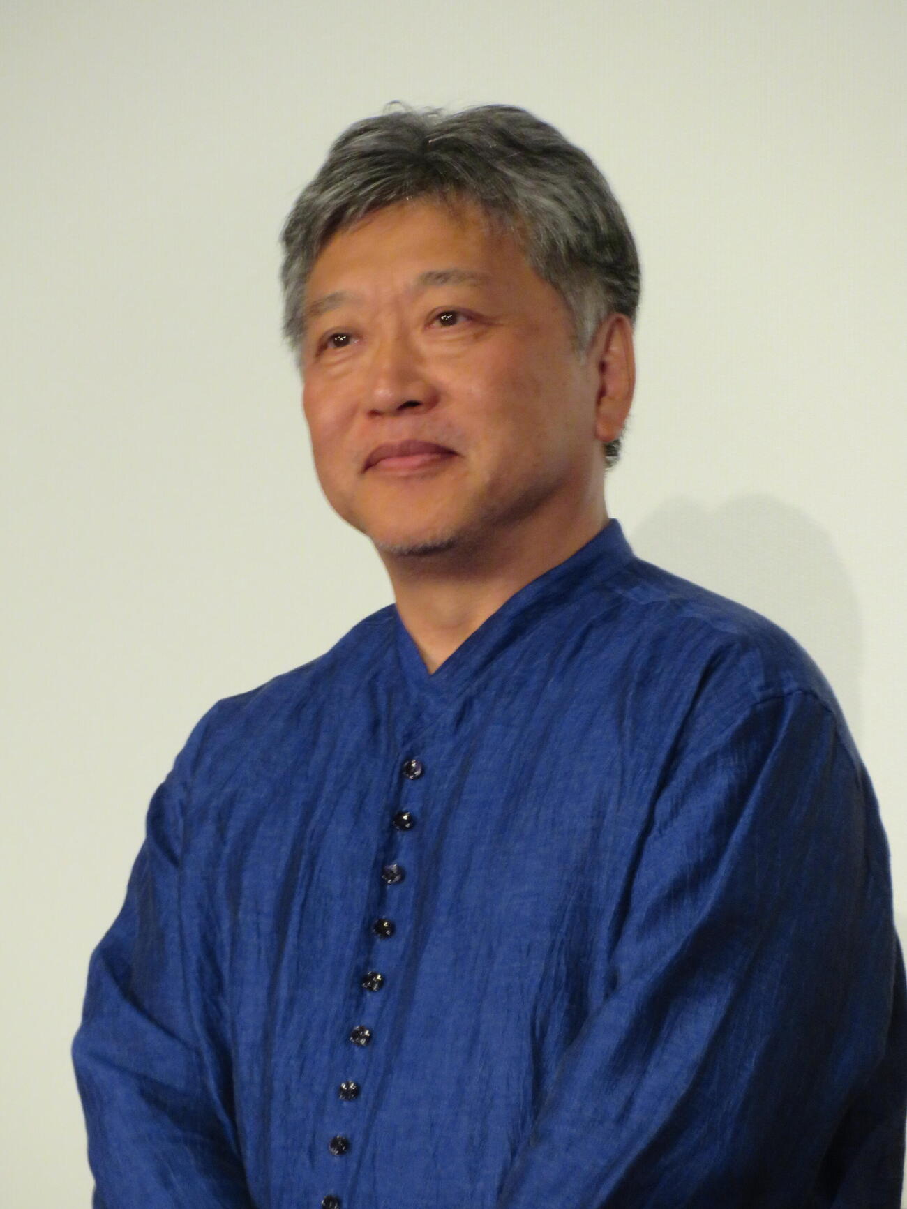 映画「ルックバック」完成報告イベントに登壇した是枝裕和監督（撮影・村上幸将）