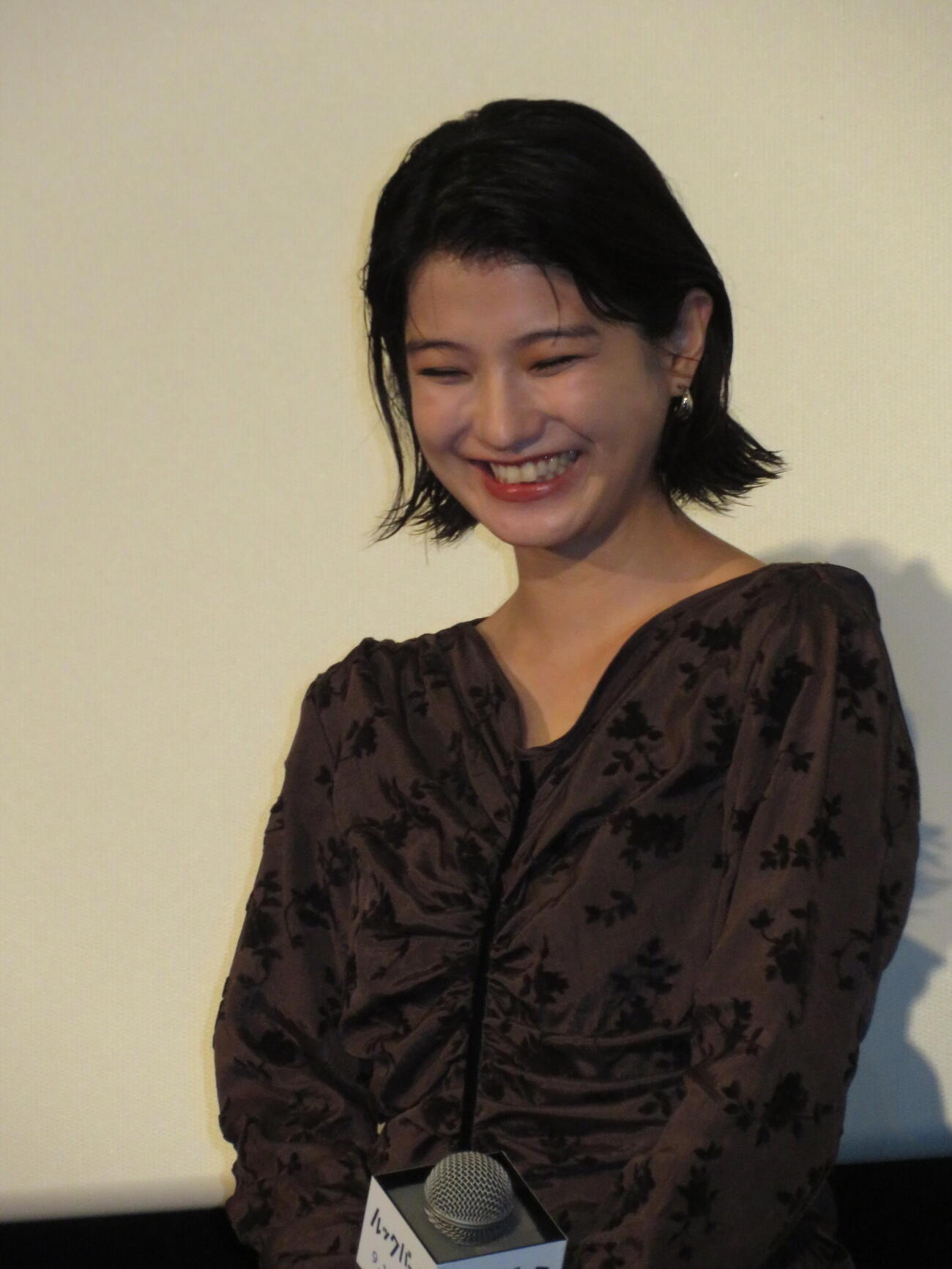 映画「ルックバック」完成報告イベントに登壇した蒔田彩珠（撮影・村上幸将）