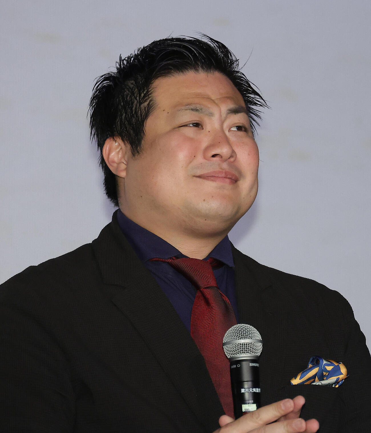 映画「ウォーターガーディアンズ」公開記念舞台あいさつを行う瀧川元気監督（撮影・中島郁夫）
