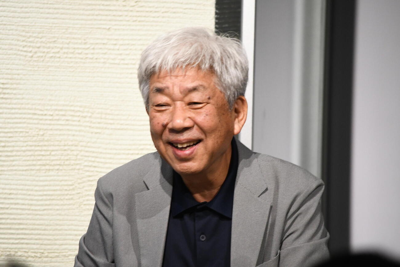 福田淳氏の著書「結局、熱狂できる人がうまくいく。」のトークショーに出席した大﨑洋氏（撮影・阪口孝志）
