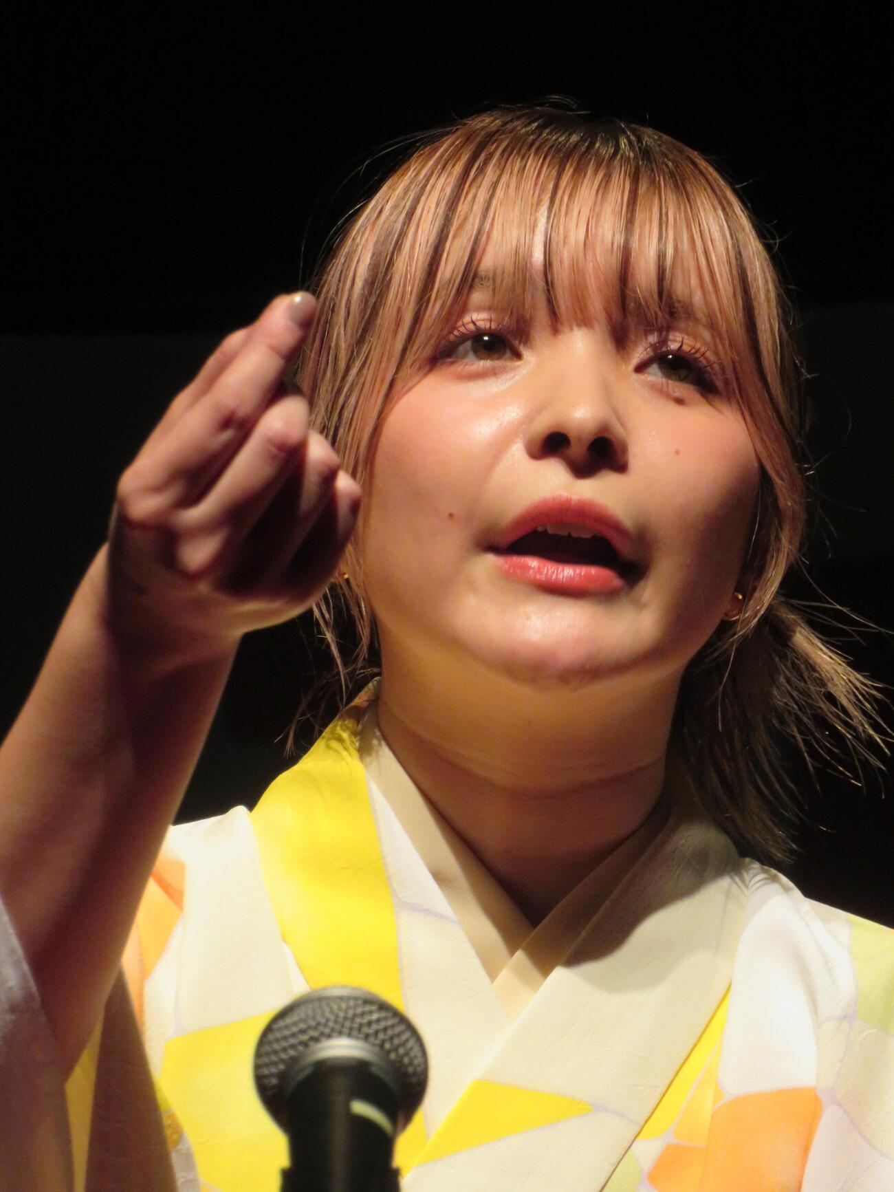落語とライブのジョイントイベントを行ったアンジェリーナ1／3（撮影・松本久）