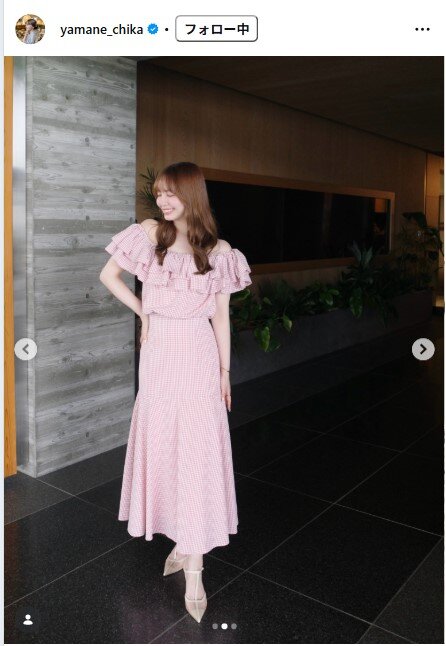 山根千佳のインスタグラムから
