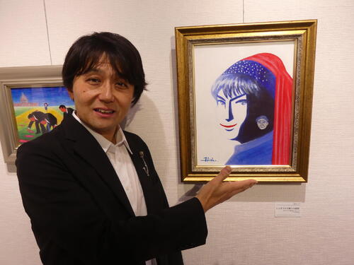 高市首相を話題の名画で風刺　ザ・ニュースペーパー福本ヒデが個展「金剛シゲル像」など意欲作も