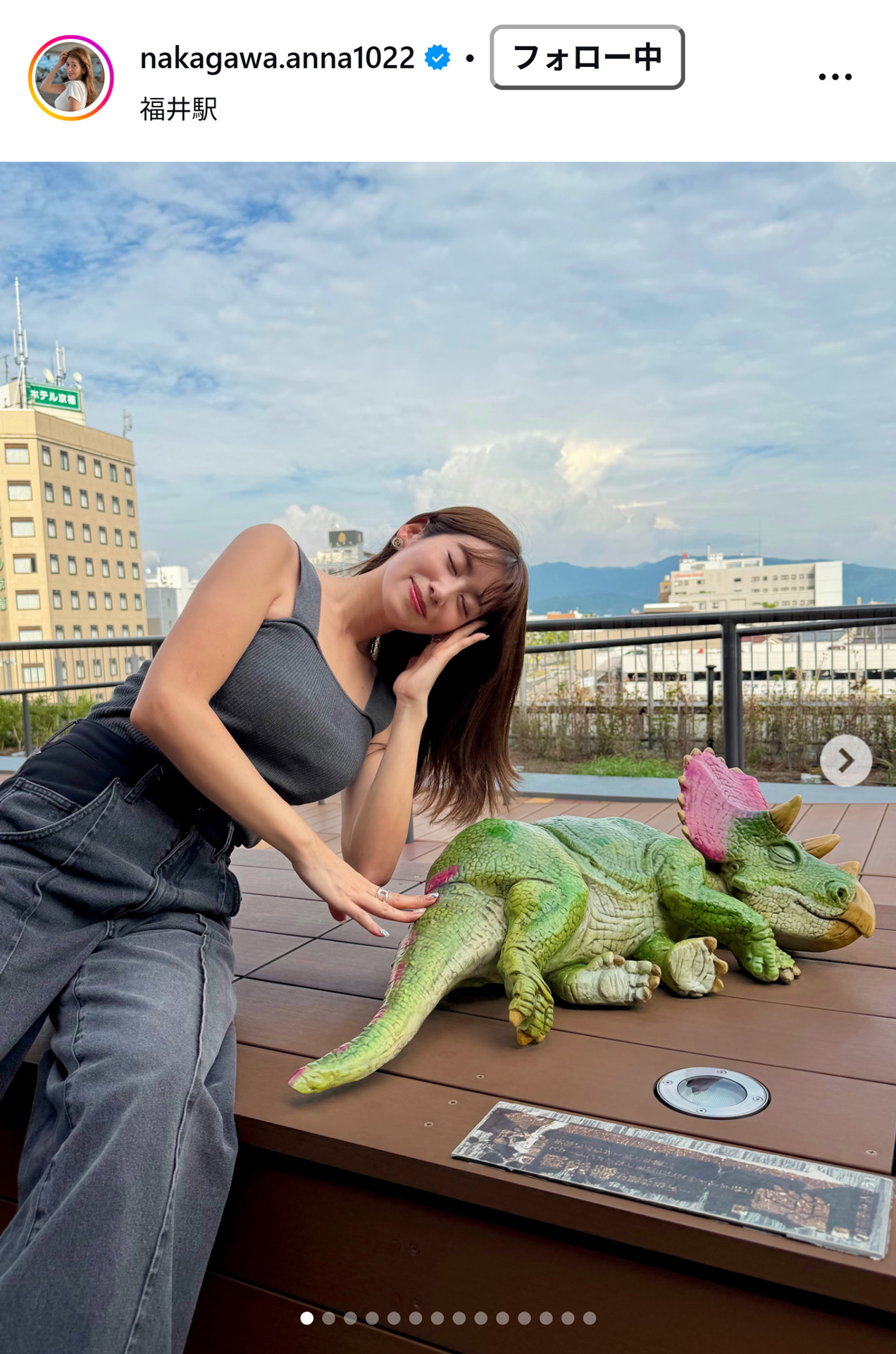 中川安奈のインスタグラムから