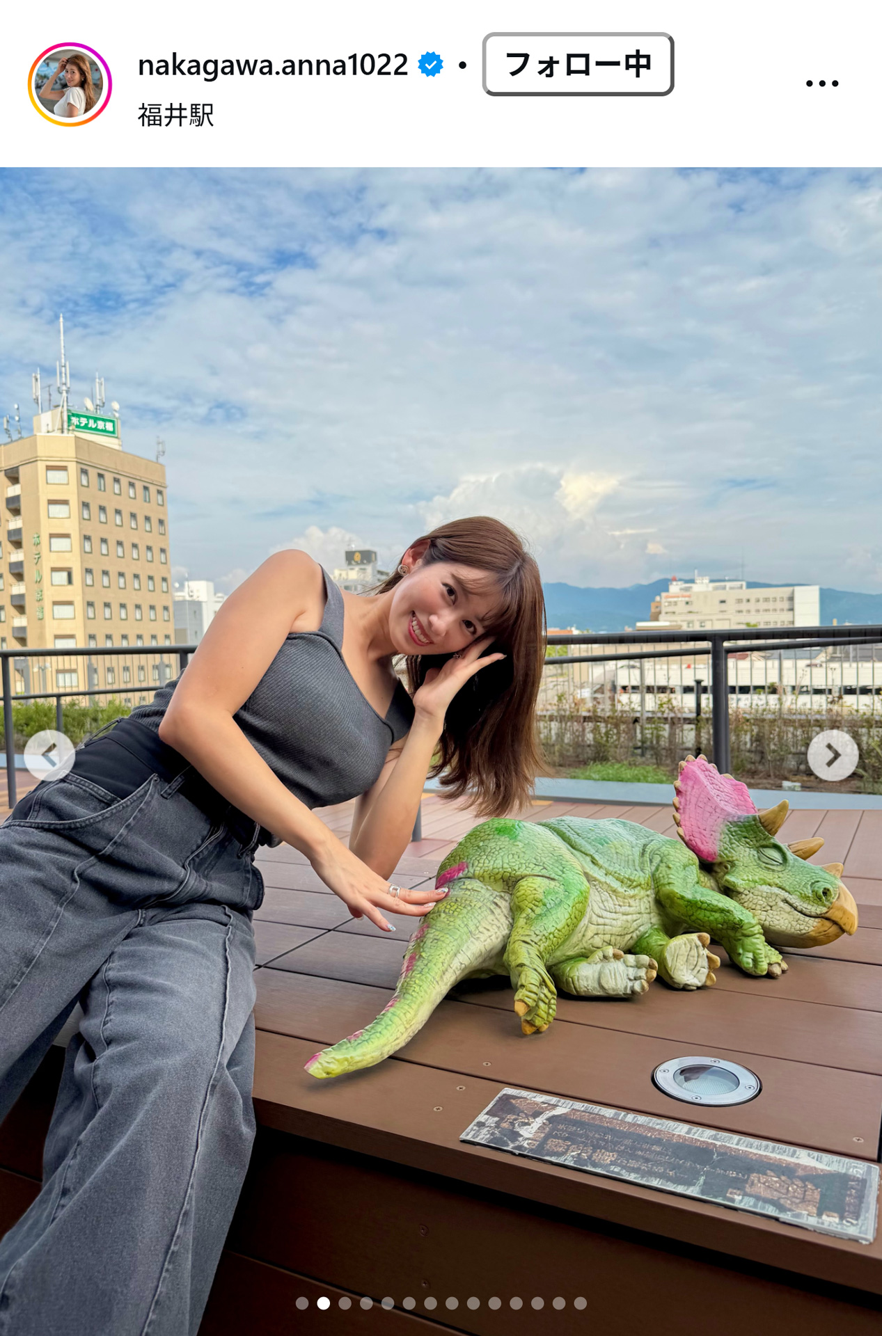 中川安奈のインスタグラムから