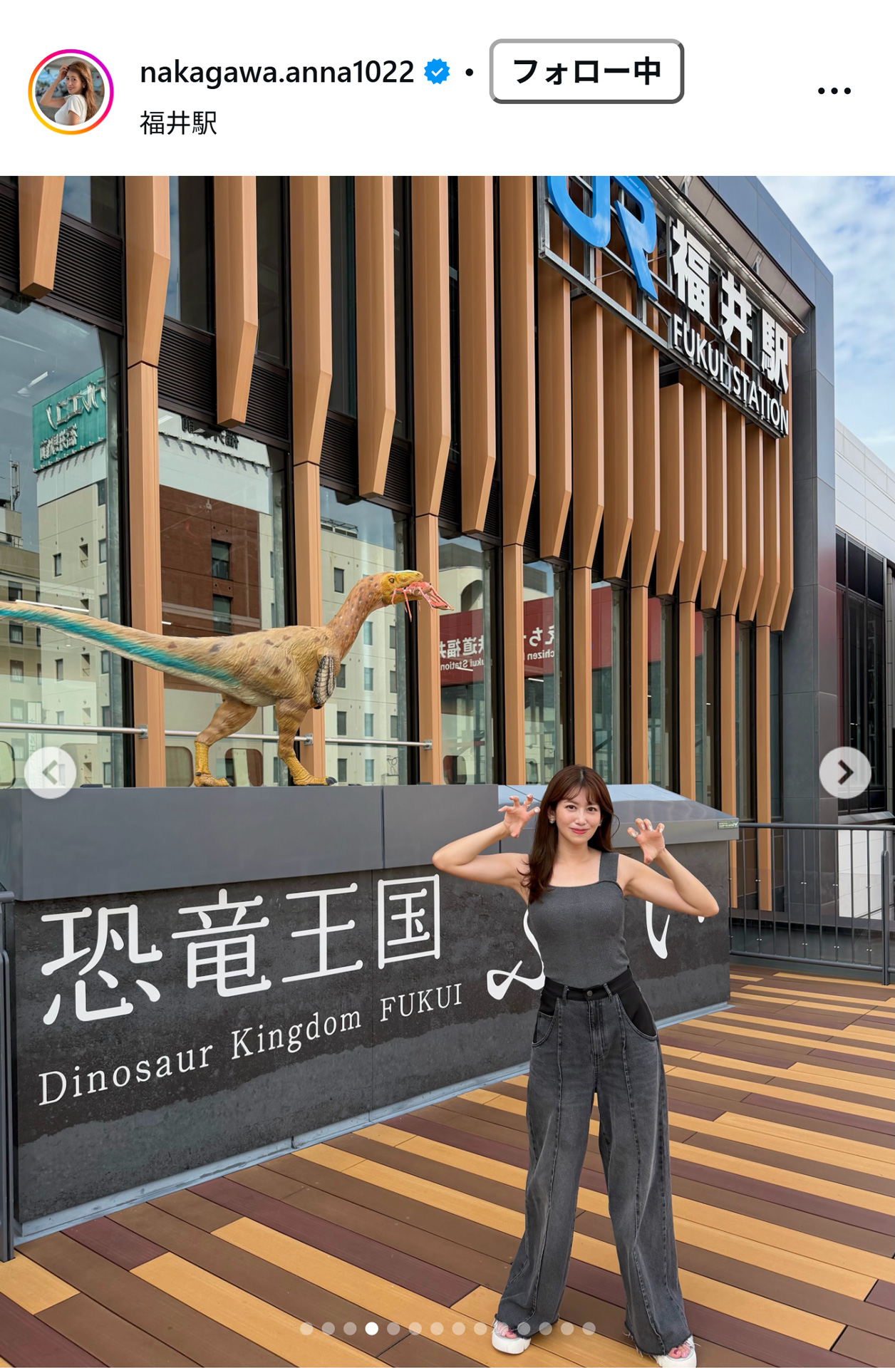 中川安奈のインスタグラムから