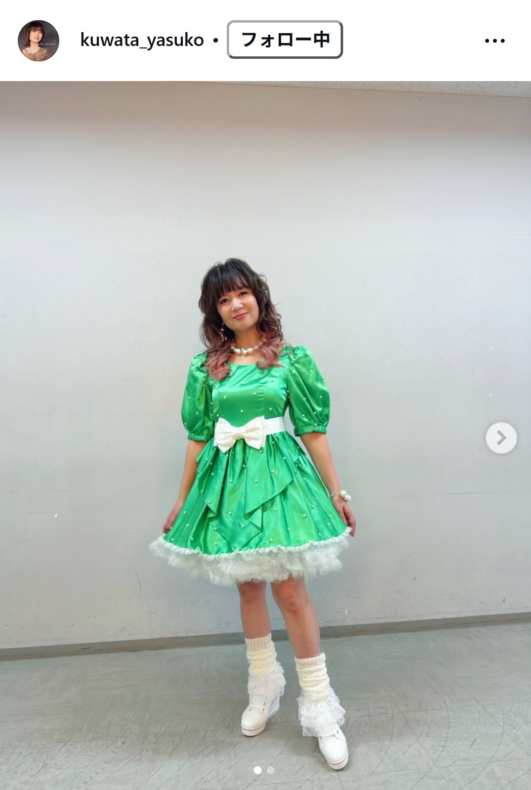 桑田靖子のインスタグラムから