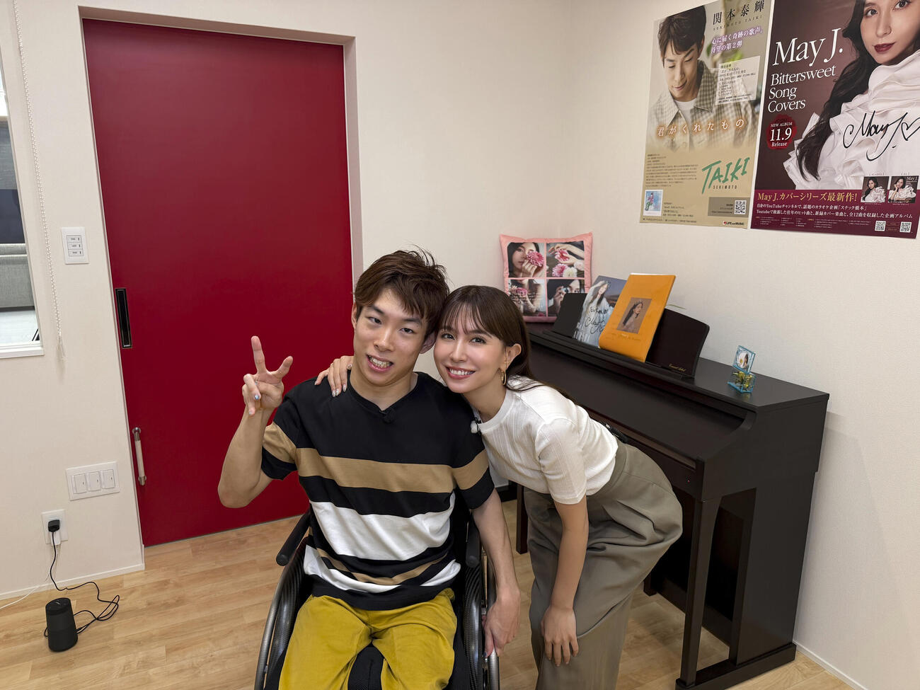 「24時間テレビ」でコラボするMay J．（右）と関本泰輝さん