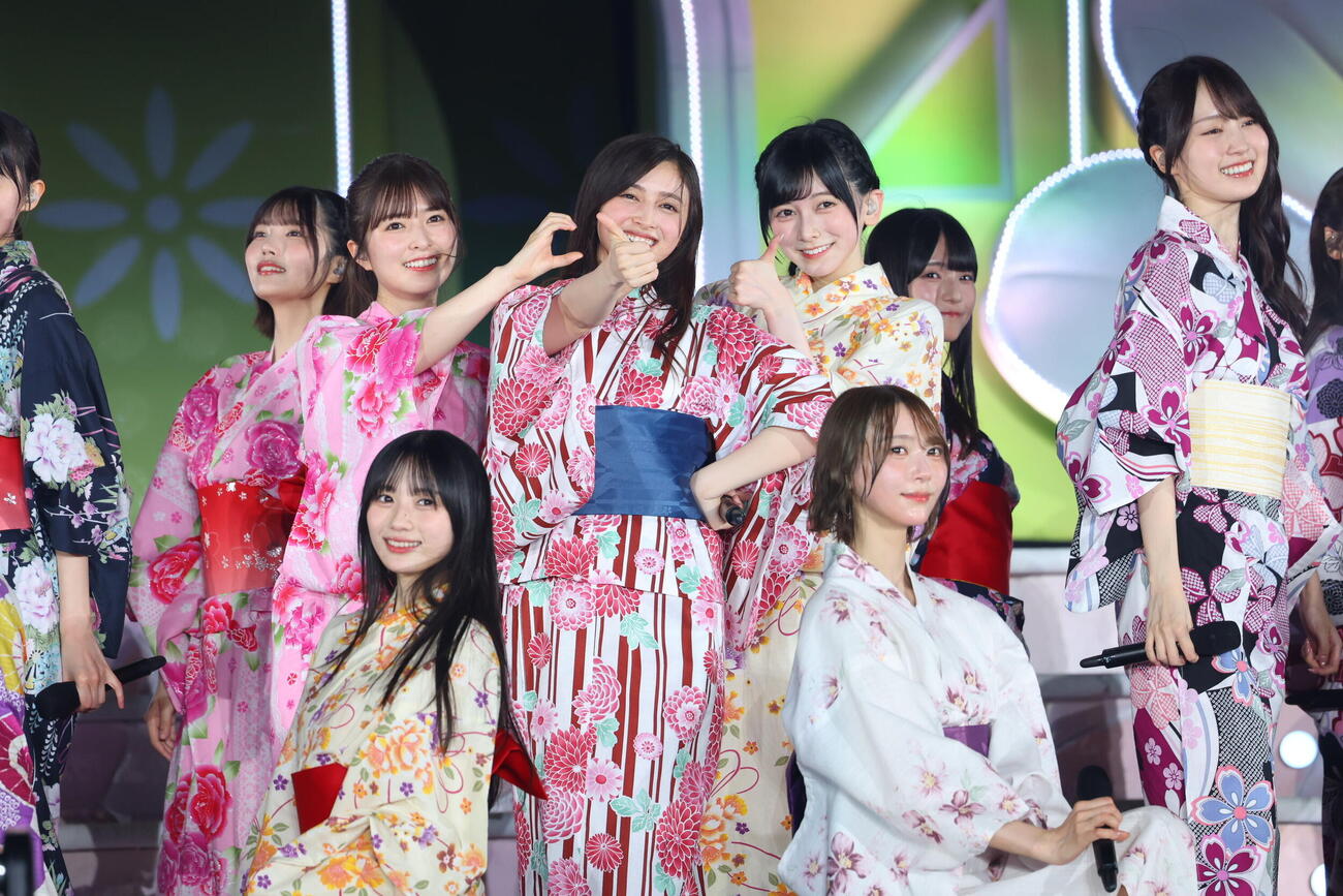 「真夏の全国ツアー2026」千秋楽公演を行った乃木坂46、中央は井上和（C）乃木坂46LLC