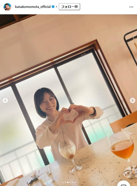 百田夏菜子のインスタグラムから
