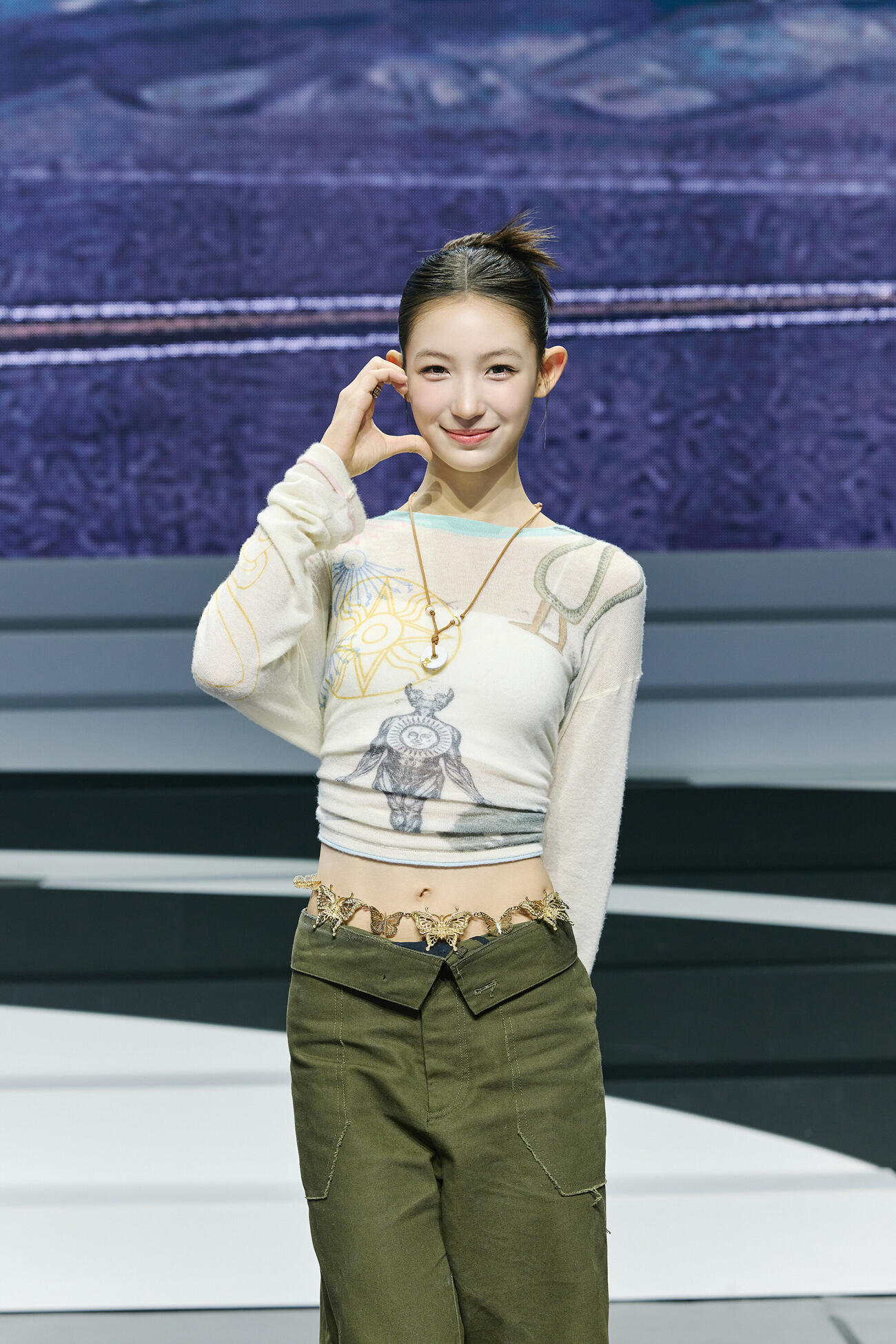 デビュー記念メディアショーケースに出席したYI HANI（（P）＆（C）ABD）