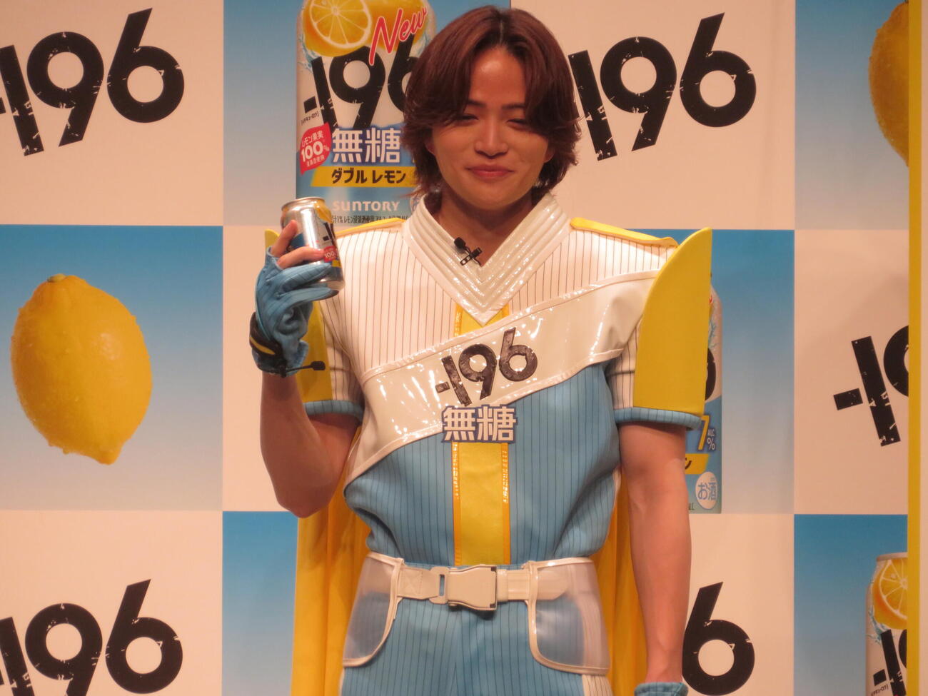 「ー196マン就任＆『ー196無糖』新CM発表会」に出席した菊池風磨