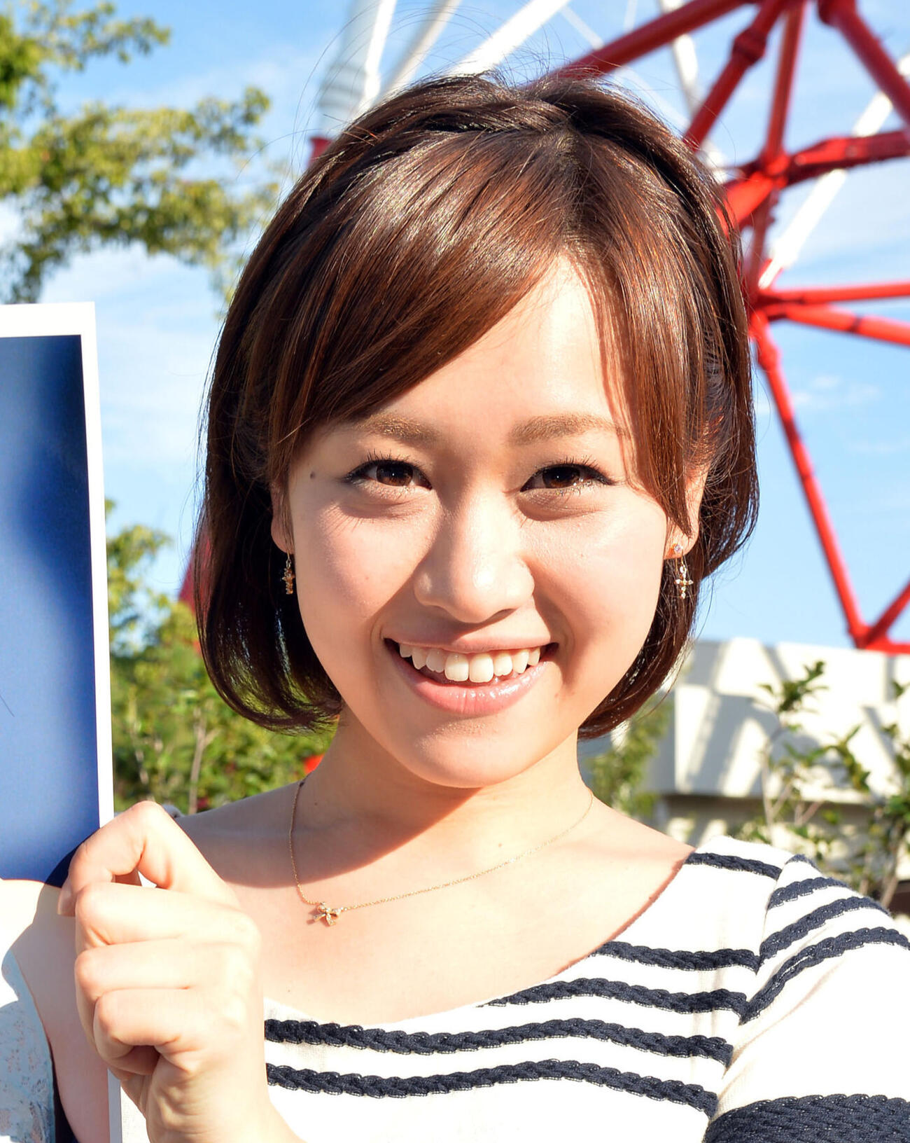 松原朋美アナウンサー（2013年9月撮影）