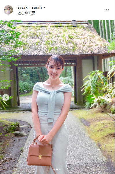 静岡朝日テレビ佐々木沙羅アナのインスタグラムから
