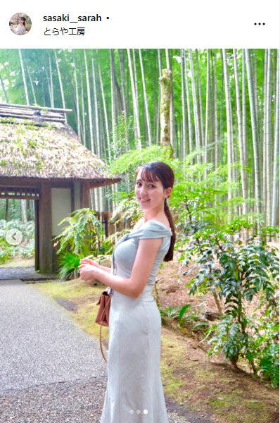 静岡朝日テレビ佐々木沙羅アナのインスタグラムから