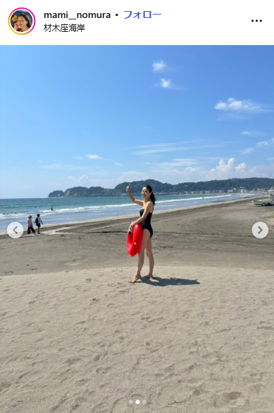 野村真美のインスタグラムから
