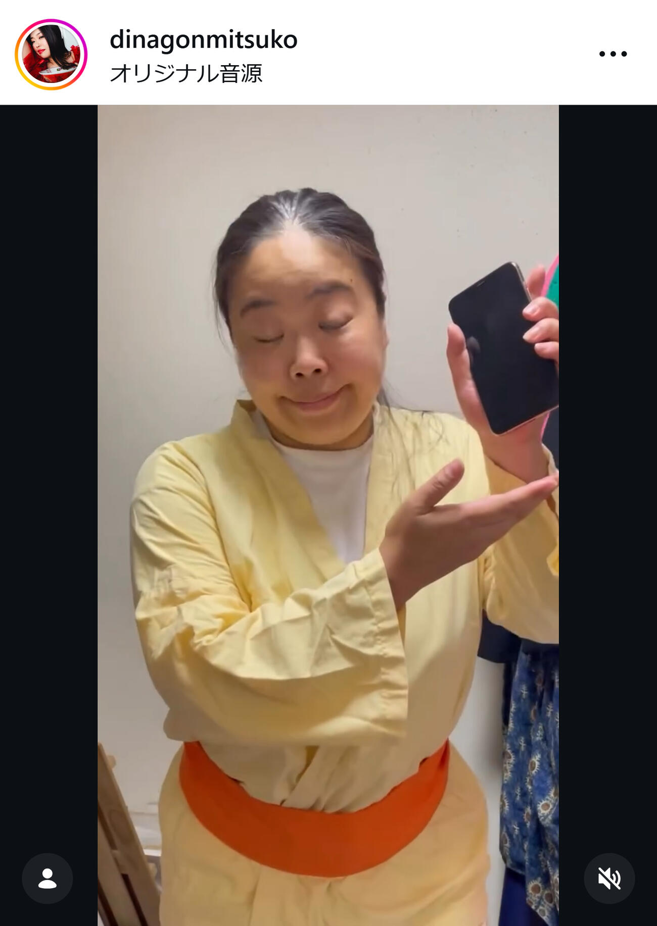 ドラムを完コピ（大納言光子のインスタグラムから）