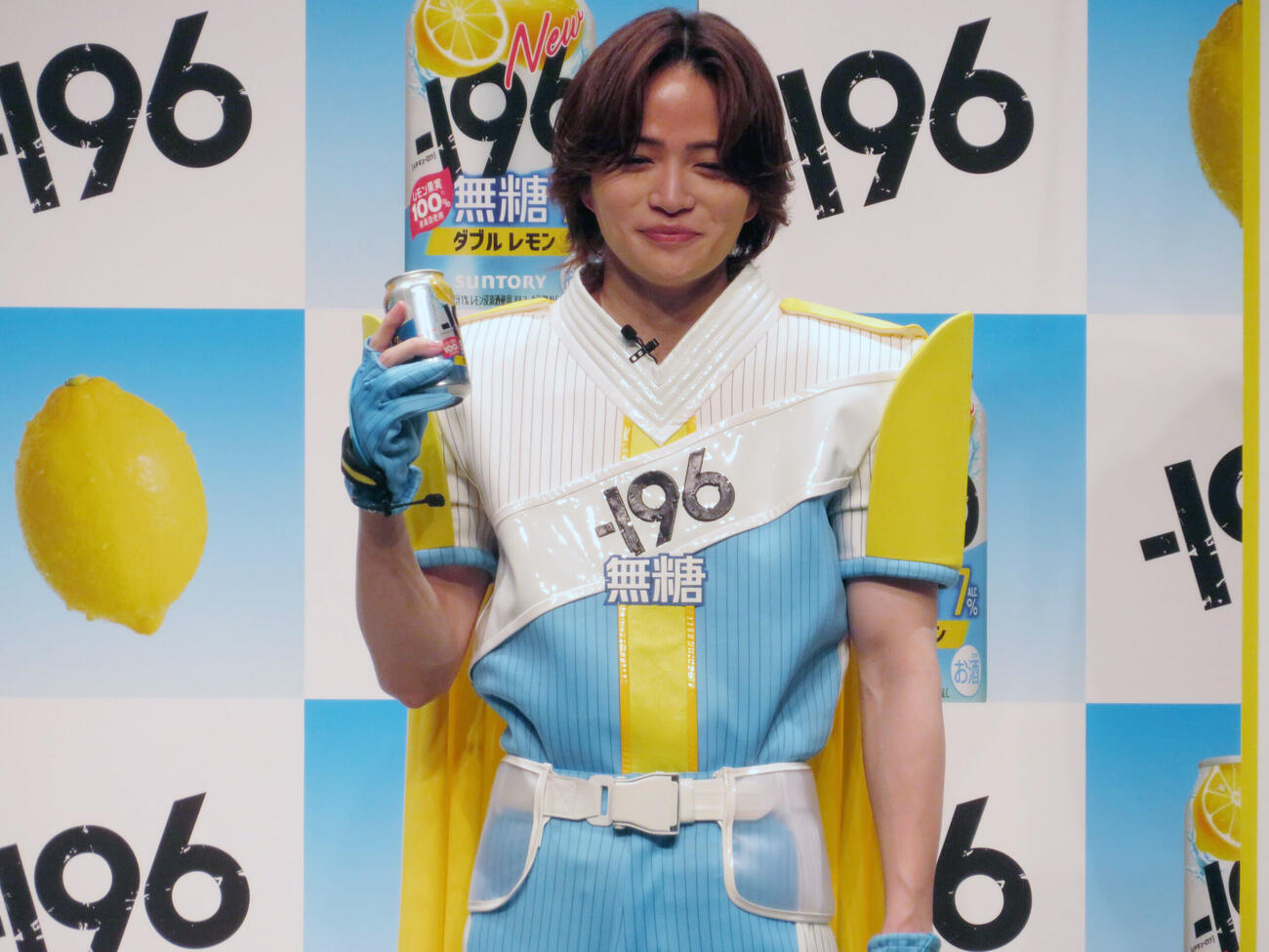「ー196マン就任＆『ー196無糖』新CM発表会」に出席した菊池風磨