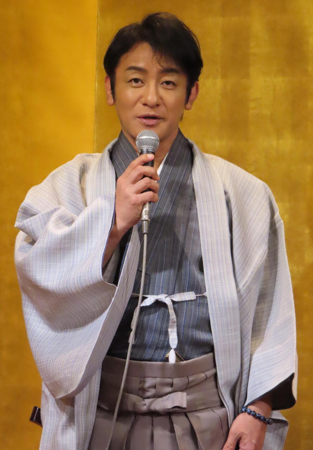 「錦秋十月大歌舞伎」の取材会に出席した片岡愛之助