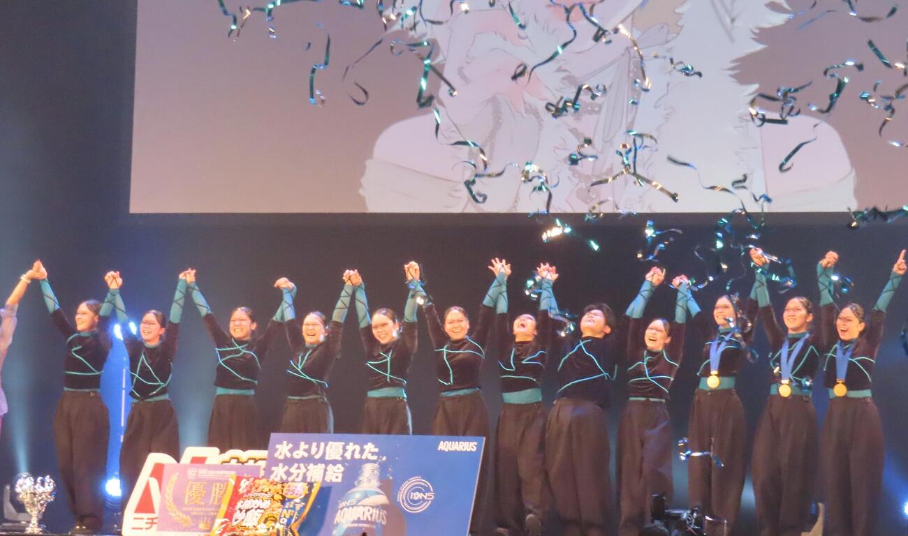 「DANCE CLUB CHAMPIONSHIP」（DCC、第14回全国高等学校ダンス部選手権）で優勝した目黒日大高等学校