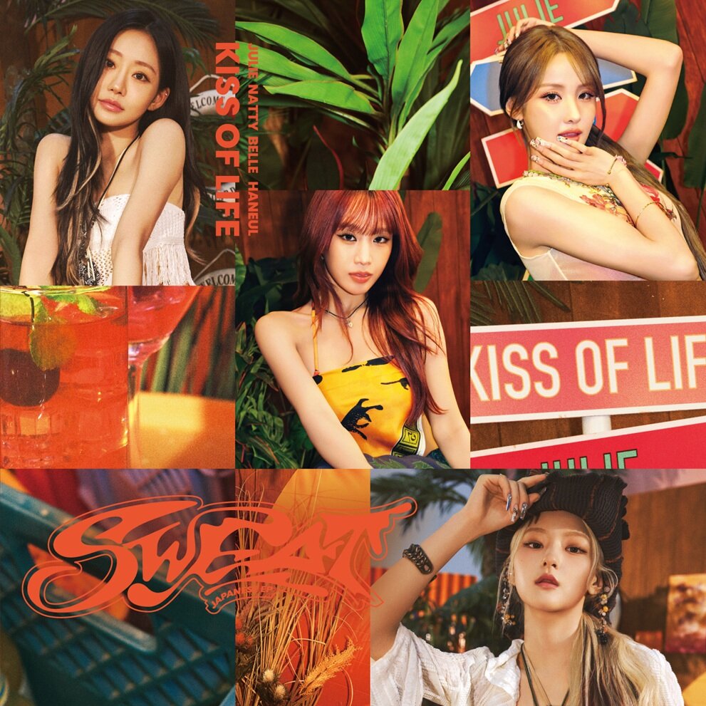 KISS OF LIFEの日本盤2ndミニアルバム「SWEAT－JAPANESE EP－」通常盤ジャケット写真