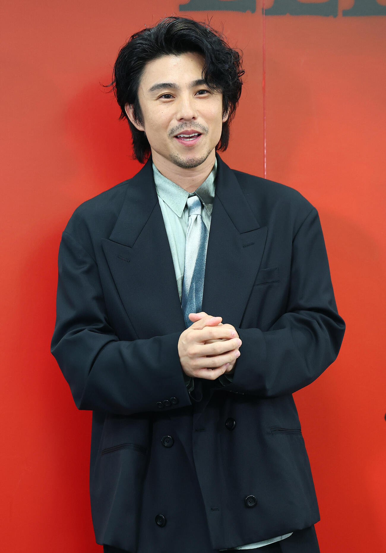 詩と音楽の光景「エレクトラ」の会見に登場した中尾明慶（撮影・野上伸悟）
