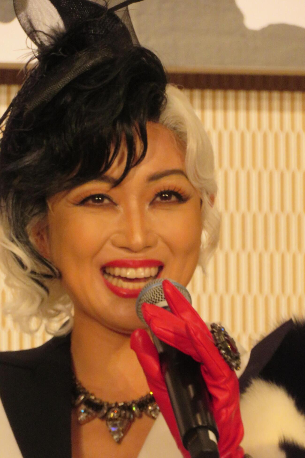 ミュージカル「101ダルメシアンズ」の制作発表会見を行った新妻聖子（撮影・松本久）