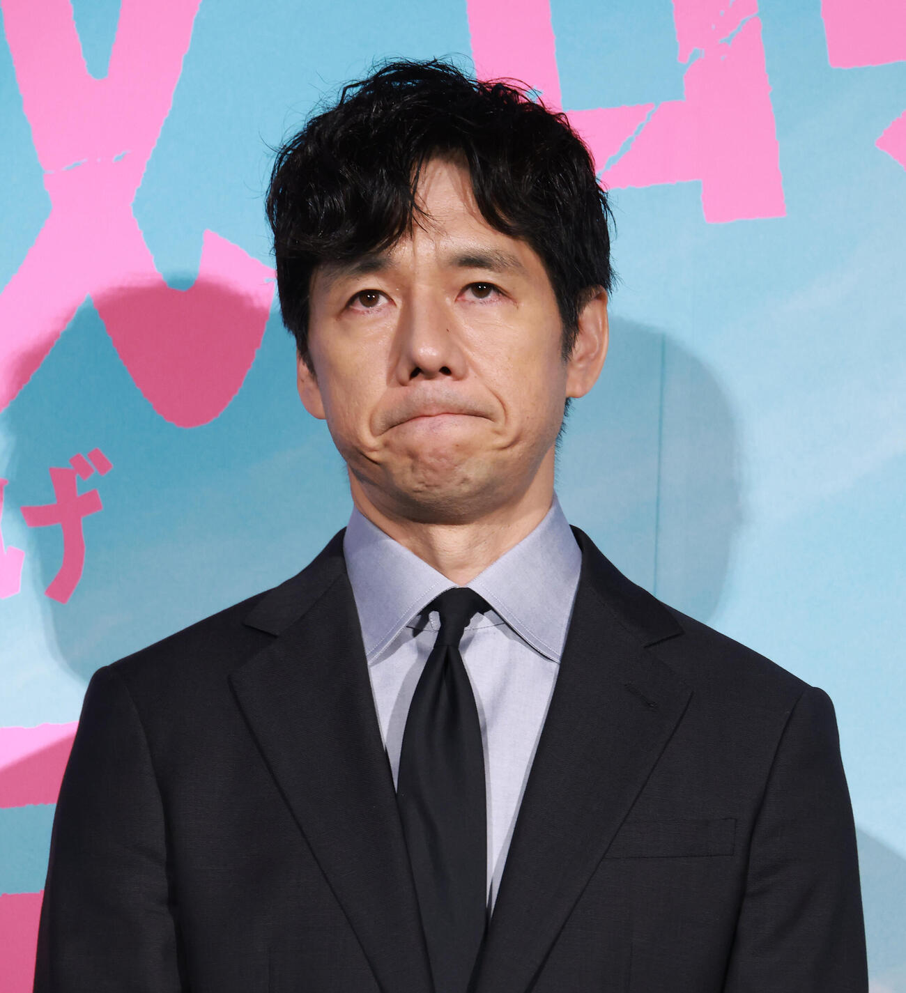映画「時には懺悔を」初日舞台あいさつを行う西島秀俊（撮影・中島郁夫）