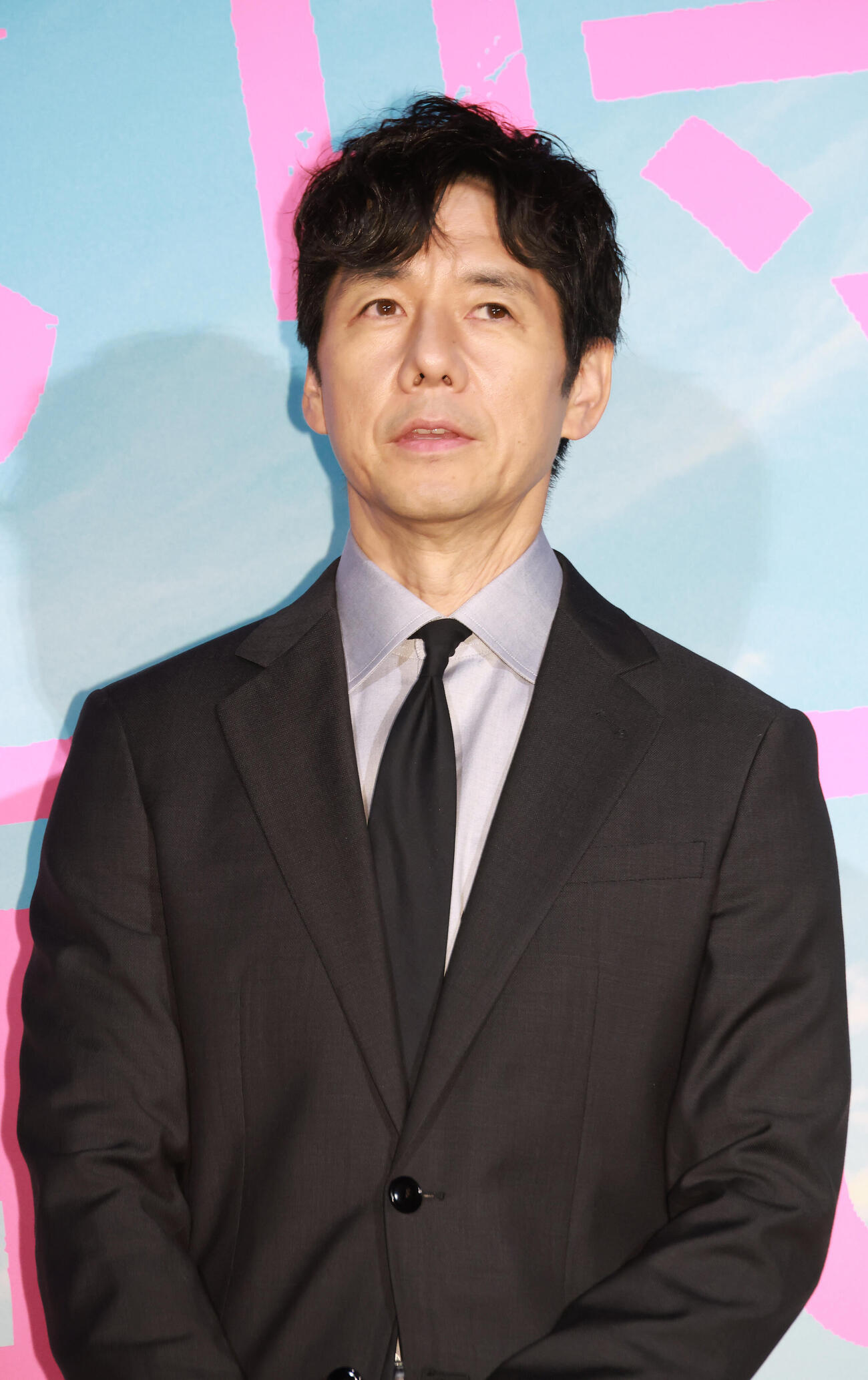映画「時には懺悔を」初日舞台あいさつを行う西島秀俊（撮影・中島郁夫）