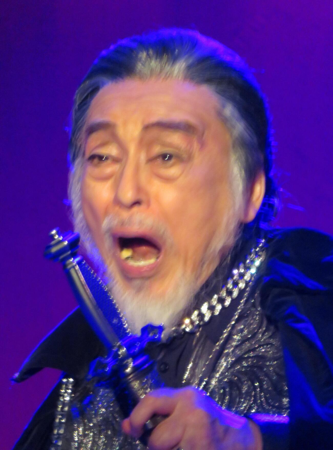 「マクベスを演じた最高齢の俳優」としてギネス世界記録に認定された横内正（撮影・松本久）
