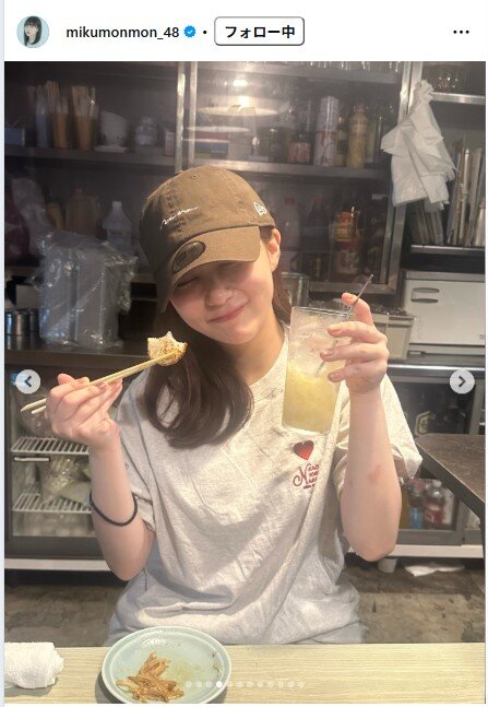 田中美久のインスタグラムから