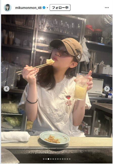 田中美久のインスタグラムから