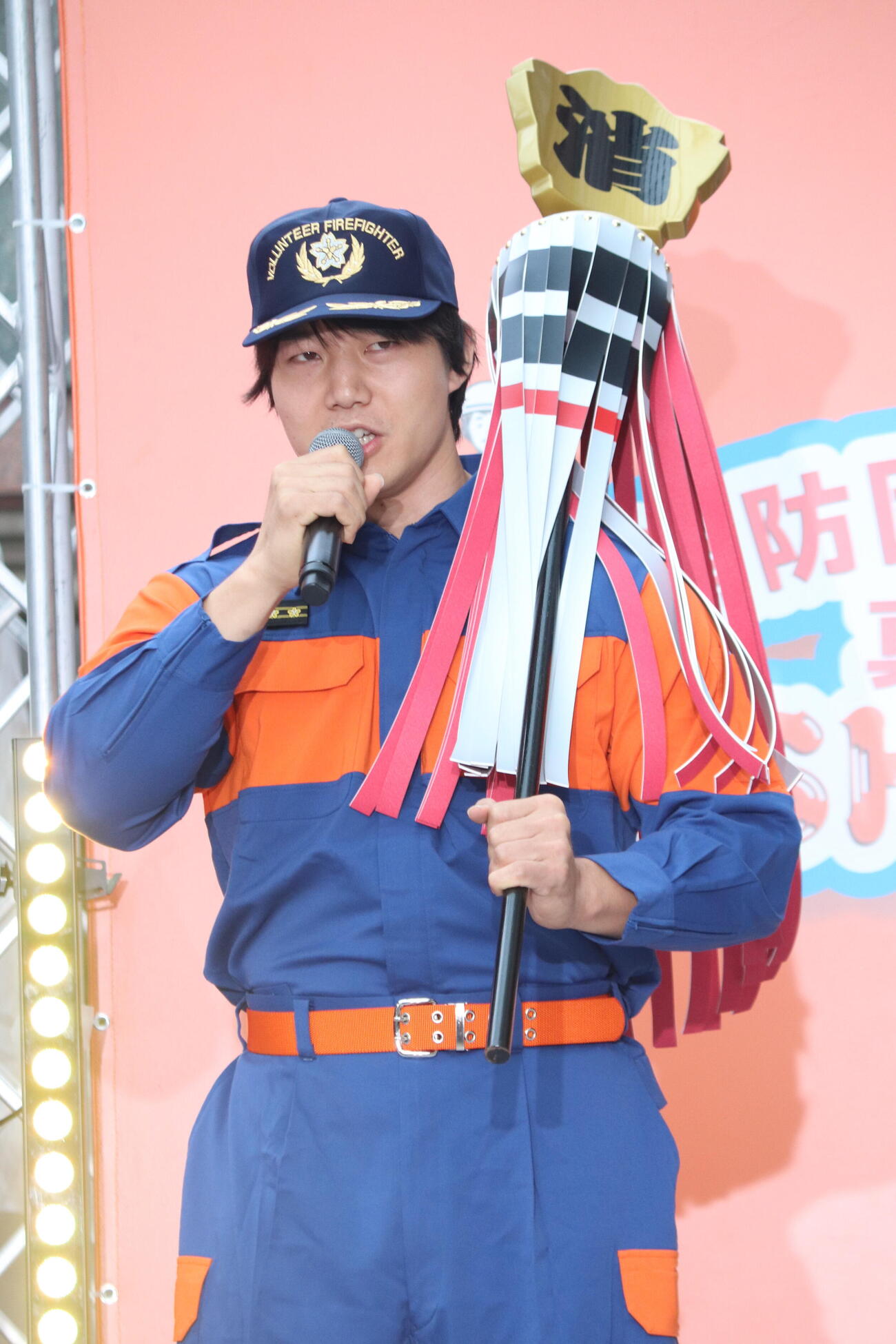 「消防団と学ぼう！　真夏の東京SHOW防祭」に登場したかけおちの青木マッチョ