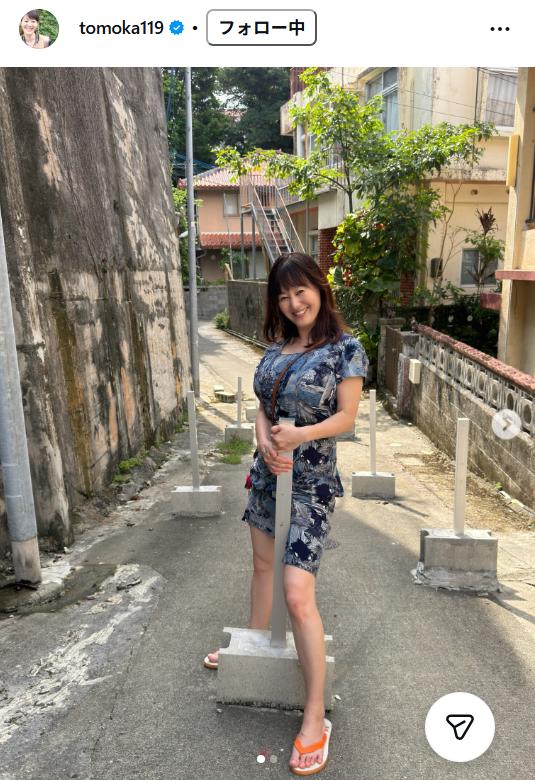 竹中知華アナのインスタグラムから