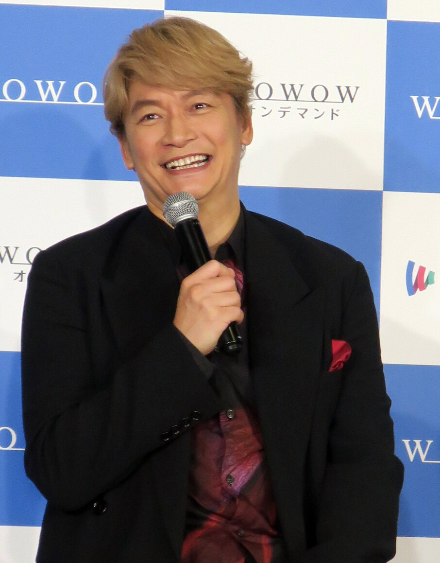 WOWOW「連続ドラマW　東野圭吾『虚ろな十字架』」完成報告会に登壇した主演香取慎吾
