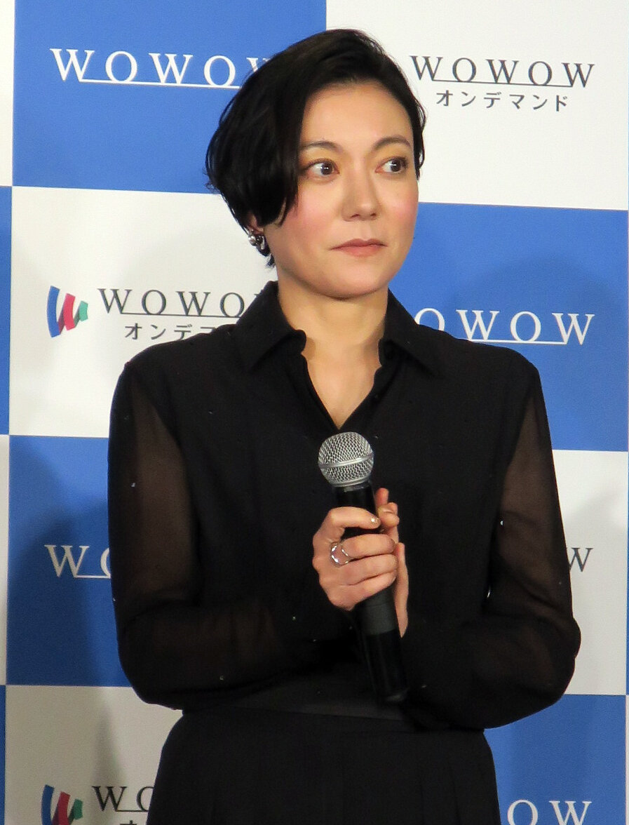 WOWOW「連続ドラマW　東野圭吾『虚ろな十字架』」完成報告会に登壇した鈴木杏